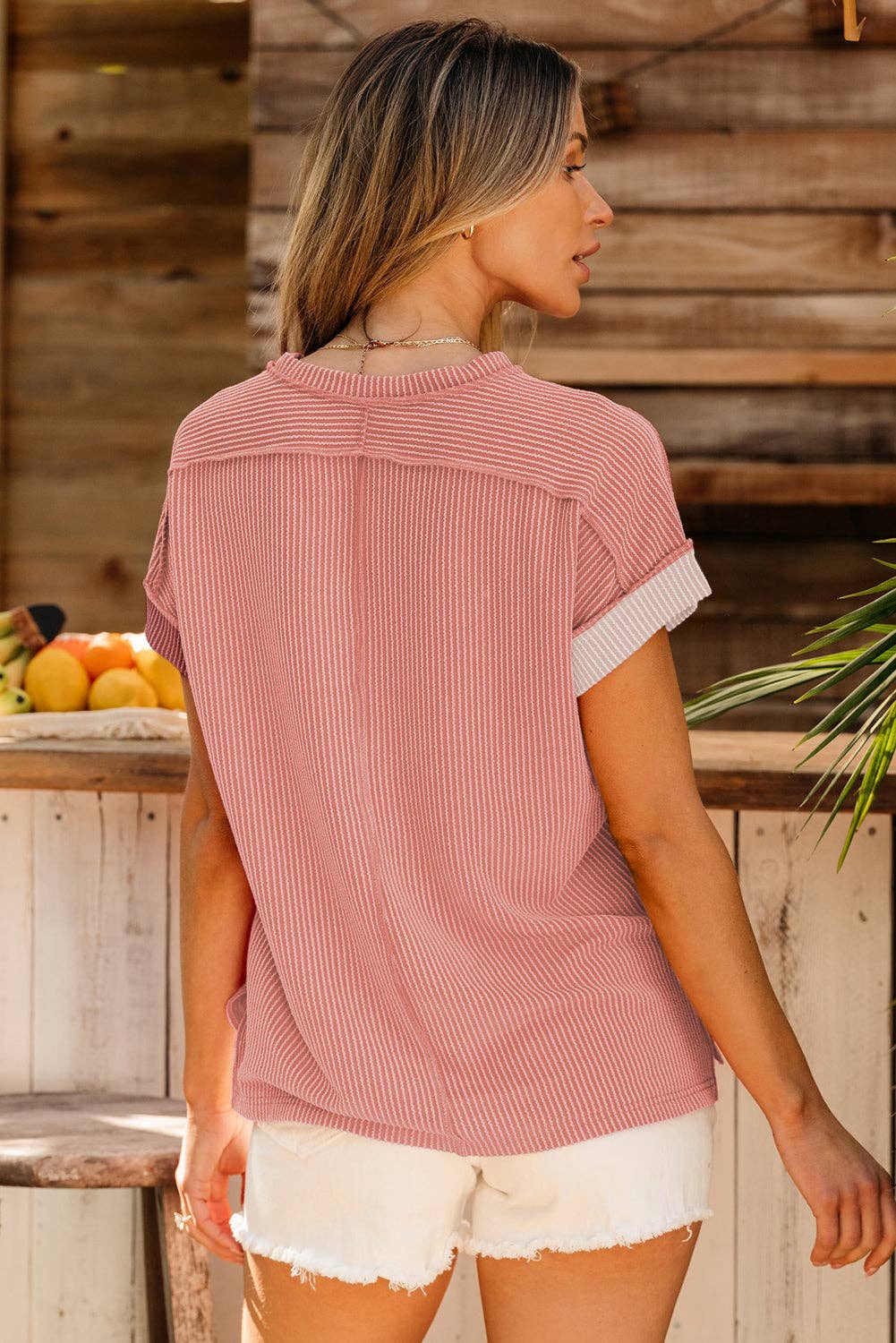 Colorblock Crew Neck Shirt