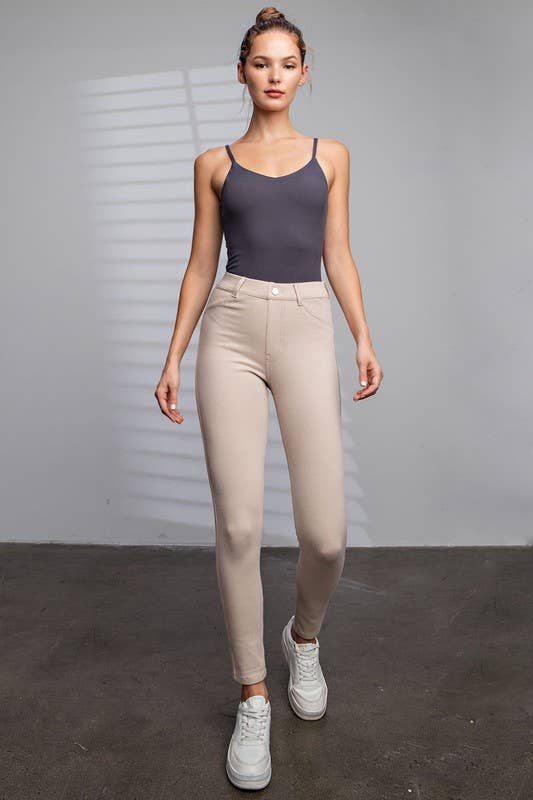 High Waisted Stretch Skinny Pants