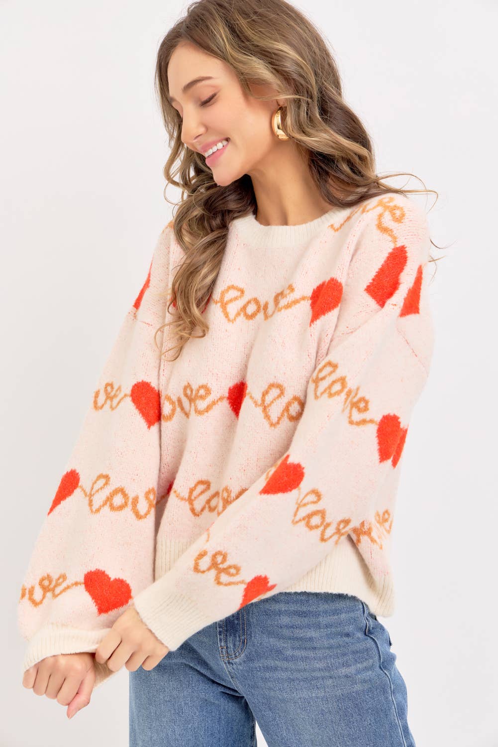 Lovely V-Day Sweater