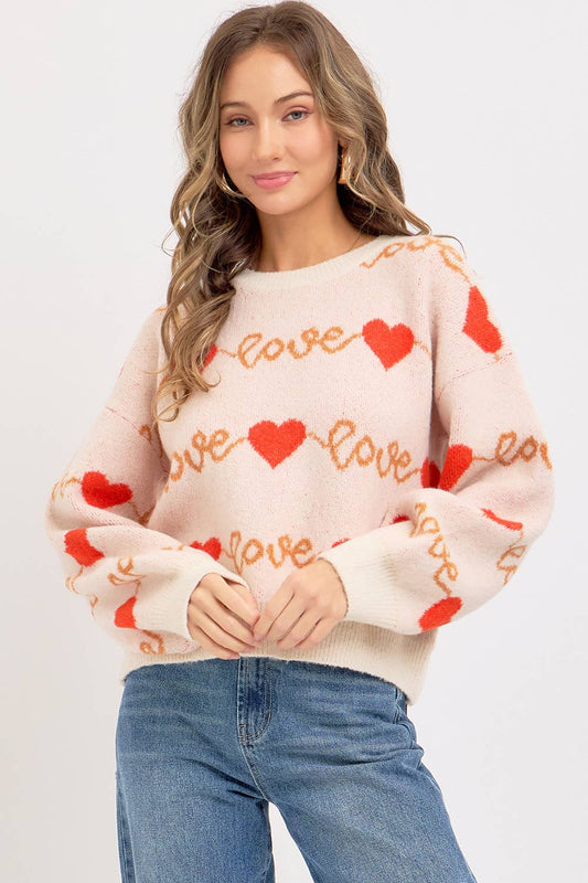 Lovely V-Day Sweater