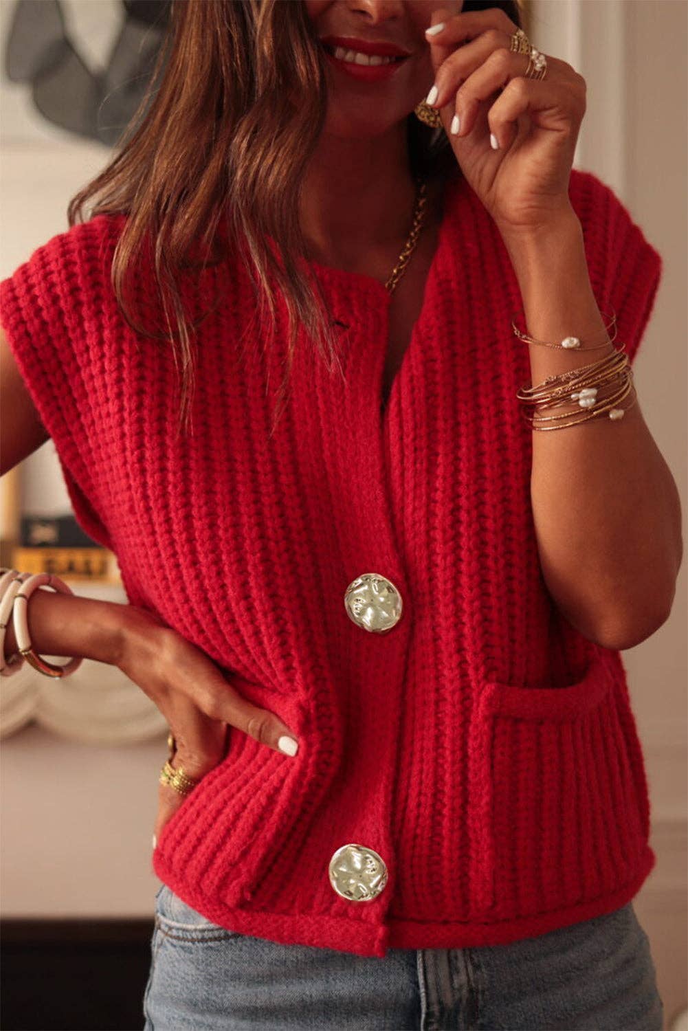 Chic V-Day Vest