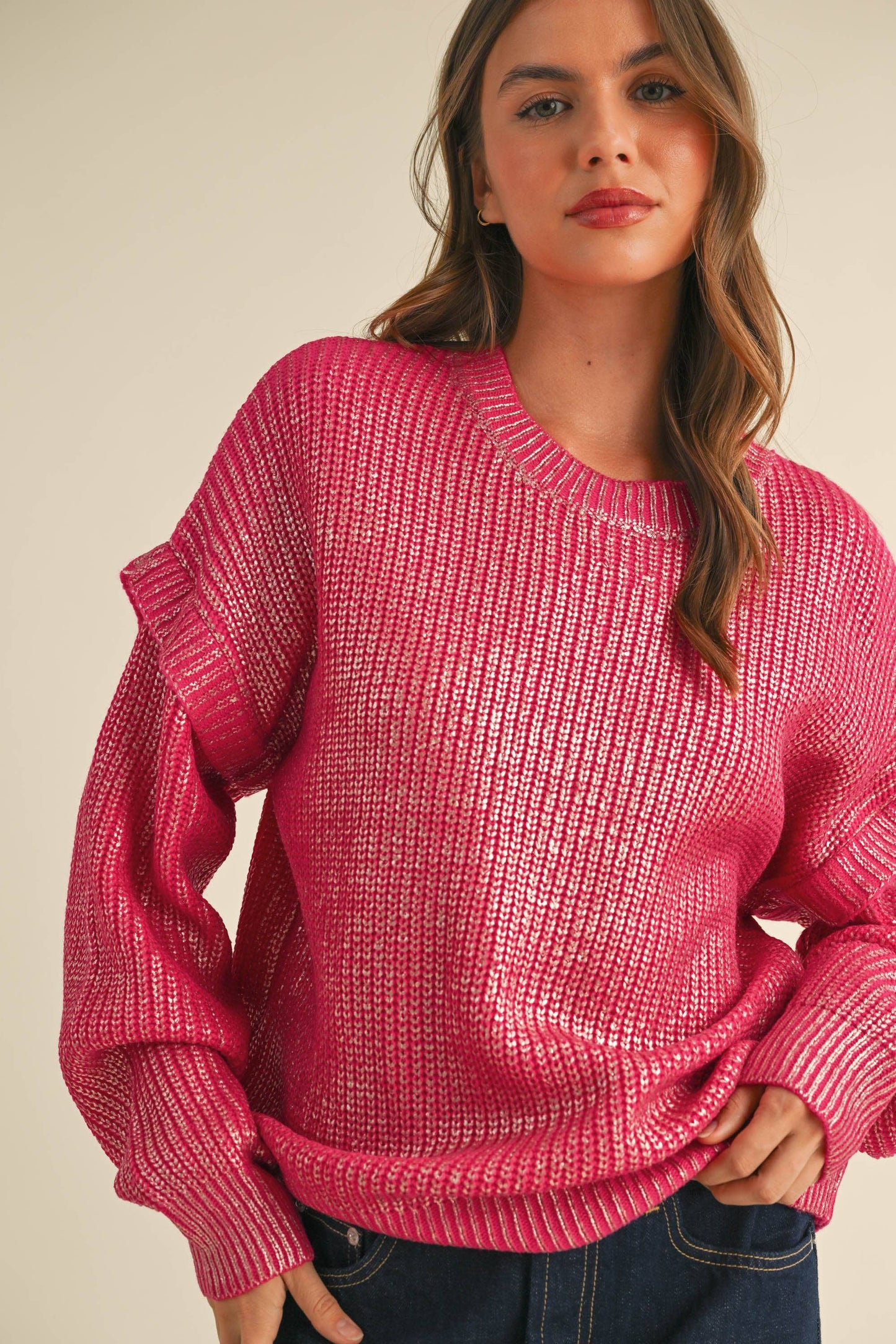 Metallic Knit Sweater